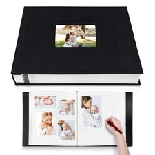 Large Photo Album Self Adhesive with Picture Display Window DIY Scrapbook Alb...