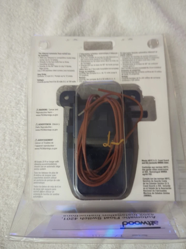 Attwood 4202-7 Automatic Float Switch 12V for Marine Boat Bilge Pump Free Ship - Image 2 of 3