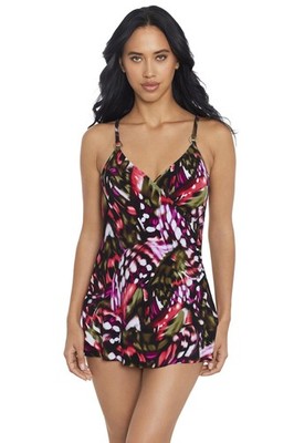 MagicSuit Swimsuit Flutter Willow Underwire One Piece Swimdress 16 NEW
