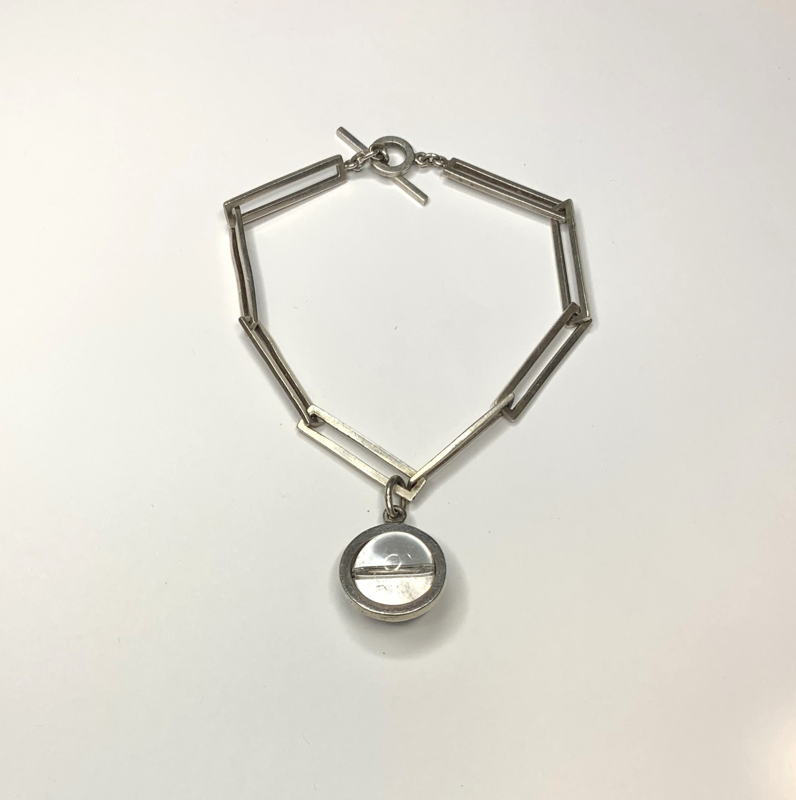 Hilary Druxman Sterling Silver Rectangular Link B… - image 8