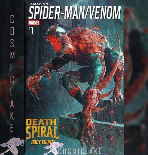 AMAZING SPIDERMAN VENOM DEATH SPIRAL BODY COUNT #1 BARENDS VARIANT PRE 5/13☪