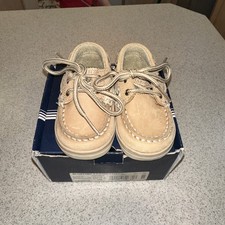 Baby Sperry Shoes Bluefish KC Linen/oat Unisex 2M New