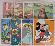 PLAYSKOOL Walt Disney Sesame Street Dragon Tales Pressboard Puzzles Lot Of Eight