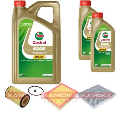 Inspektionspaket Castrol EDGE Titanium FST 5W-30 7L für VW Crafter Kasten 2.0