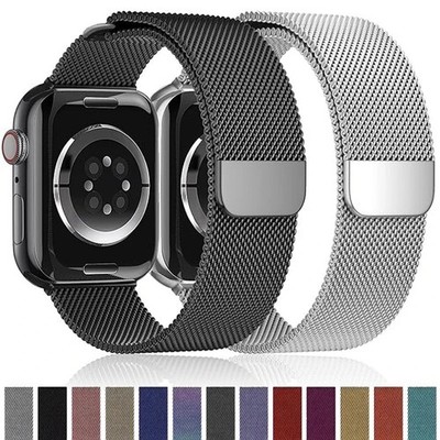 Apple Watch Armband Series 10 9 7 SE 38/40/42/44/49mm Magnet Milanaise Loop Band