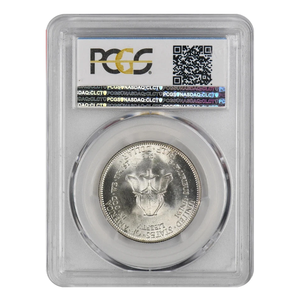 1938 New Rochelle Commemorative Silver Half Dollar PCGS MS-64 - Image 4 of 4