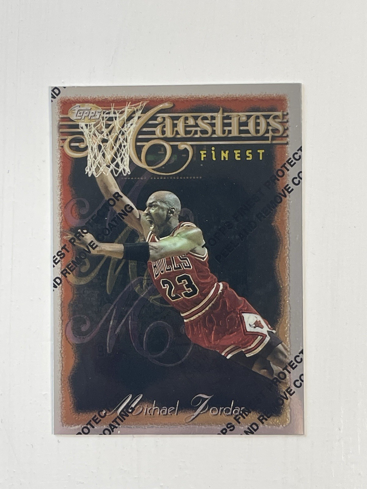 1996 Finest Michael Jordan 🔥Maestros Card #127 with Coating