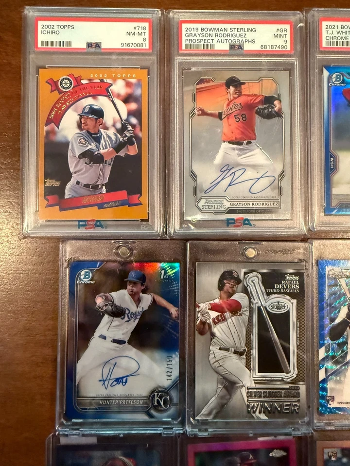 ОГРОМНЫЙ лот бейсбольных спортивных карточек (Ichiro, Devers, Julio, Auto) - Изображение 2 из 4