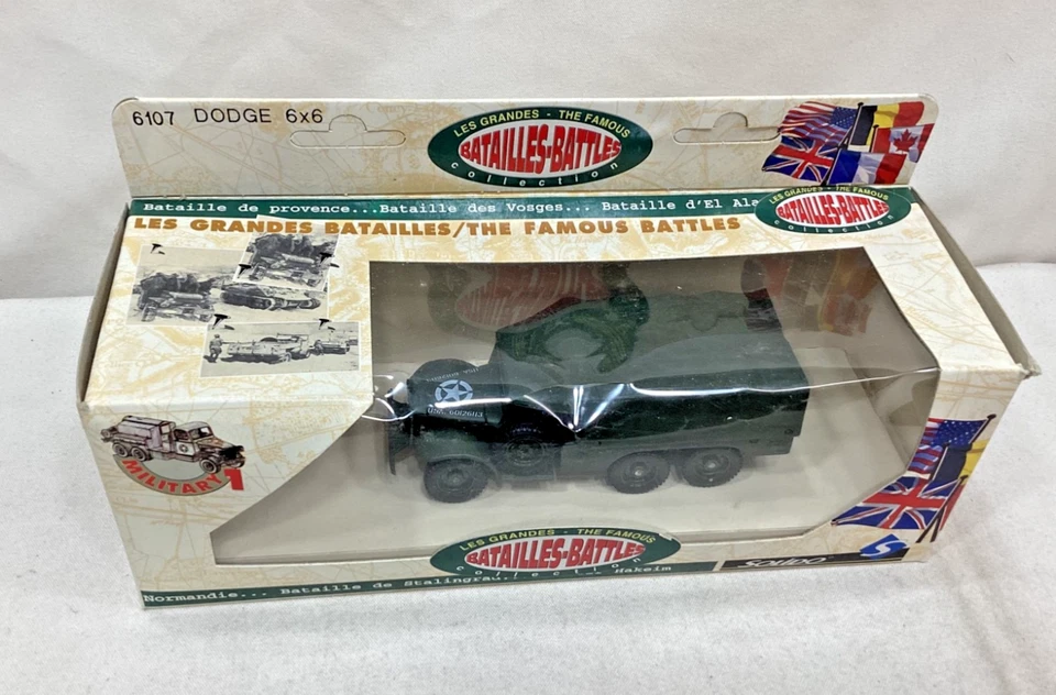 Solido WWII US Army Dodge 6x6 Truck Diecast Boxed Famous Battles #6107 - Image 2 of 4