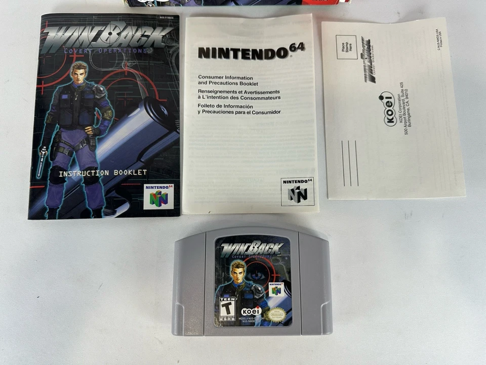 WINBACK COVERT OPERATIONS - NINTENDO 64 N64 - COMPLETE IN BOX *TESTED & WORKING* - Image 2 of 4