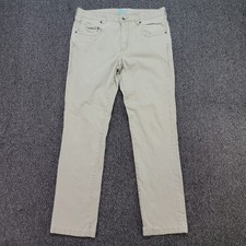Tommy Bahama Pants Men 34x34 Fits 34x31 Light Beige Chino Cotton Tencel Blend