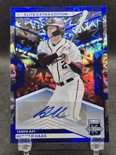 2023 Panini Elite Extra Edition FOTL Blue Signatures 8/20 Hunter Haas Auto 