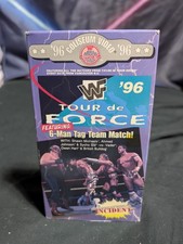 WWF 96 Tour de Force VHS Tape Coliseum Video 1996 Tested Clean WWE WCW 6 MAN TAG
