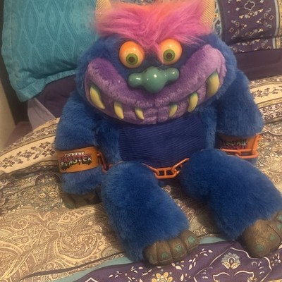 My Pet Monster Talking 2001 Plush Toy Vintage with handcuffs