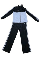 Adidas Men  s Tracksuit Set   Black  White 3-Stripes Jacket  Pants L / M