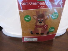 Foam Ornaments Activity Kit - 4 Count - Reindeer - Measures Approx:Avg 4 in