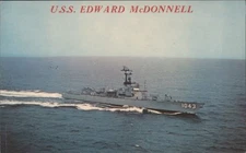 Navy Ship USS Edward McDonnell (DE-1043) Ocean Escort Arnold Art Store Postcard