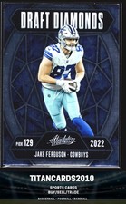 Jake Ferguson 2025 Panini Absolute Draft Diamonds Foil Dallas Cowboys #DD-JFN