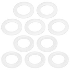 10 Pack Curtain Grommets, Bright White Curtain Eyelet Rings