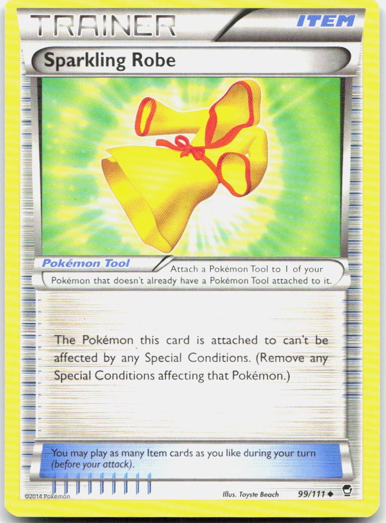 Sparkling Robe 99/111 Uncommon Furious Fists Pokemon Moderately Played