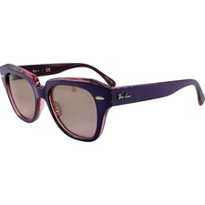 Ray Ban Jr RJ9186S State St Jr Kids Plastic Sunglass 711814 Violet On Pink 43-15