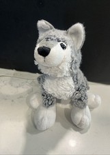 Webkinz Grey Wolf HM358 Retired Very Rare HTF Ganz Stuffed Animal Plush NO CODE