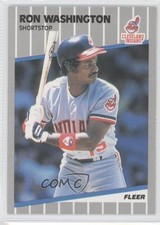 1989 Fleer Ron Washington #416 0b4