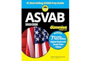 2025/2026 ASVAB For Dummies: Book + 7 Practice Tests, Flashcards, ... Paperback
