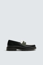 Zara Mens top notch Black Penny Loafers UK 7 EU 41 accept offers RRP £119.99