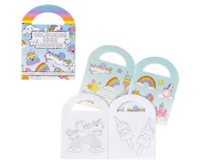 36 x Einhorn-Malbuch mit Sticker Widerverkäufer Mitbringe Geschenk 13x9,5cm