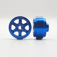 Staffs STAFFS194 Six Spoke Aluminum Wheels Blue 15.8 x 8.5mm x2 
