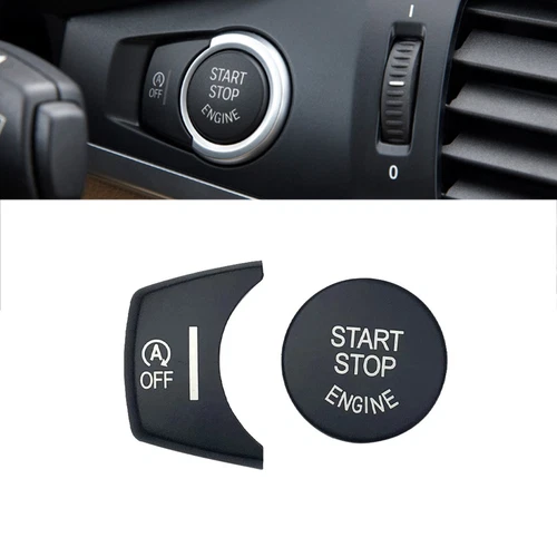 Black Engine Ignition Start Stop Push Button Cover ABS Fits 11-17 F25 X3 F26 X4