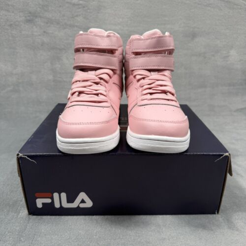 Fila F-14 IRI High-Top Leather (GS) Lifestyle Shoes Pink Youth Big Kids' NEW - Picture 4 of 8