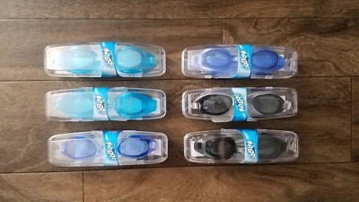 6 Pair of H20 Go Bestway Goggles Ages 14+ Case Anti Fog UV 