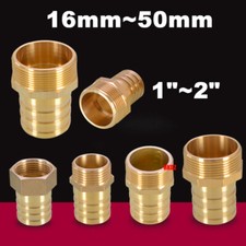 1 2" BSP Brass Hose Tail Connector Straight Barb Male/Female Thread Pipe Fitting