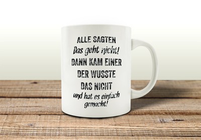 Personalisiert Tasse 'Leg Dich Nicht Mit Heike An' – 325 Ml, Weiß, Spülmaschinenfest