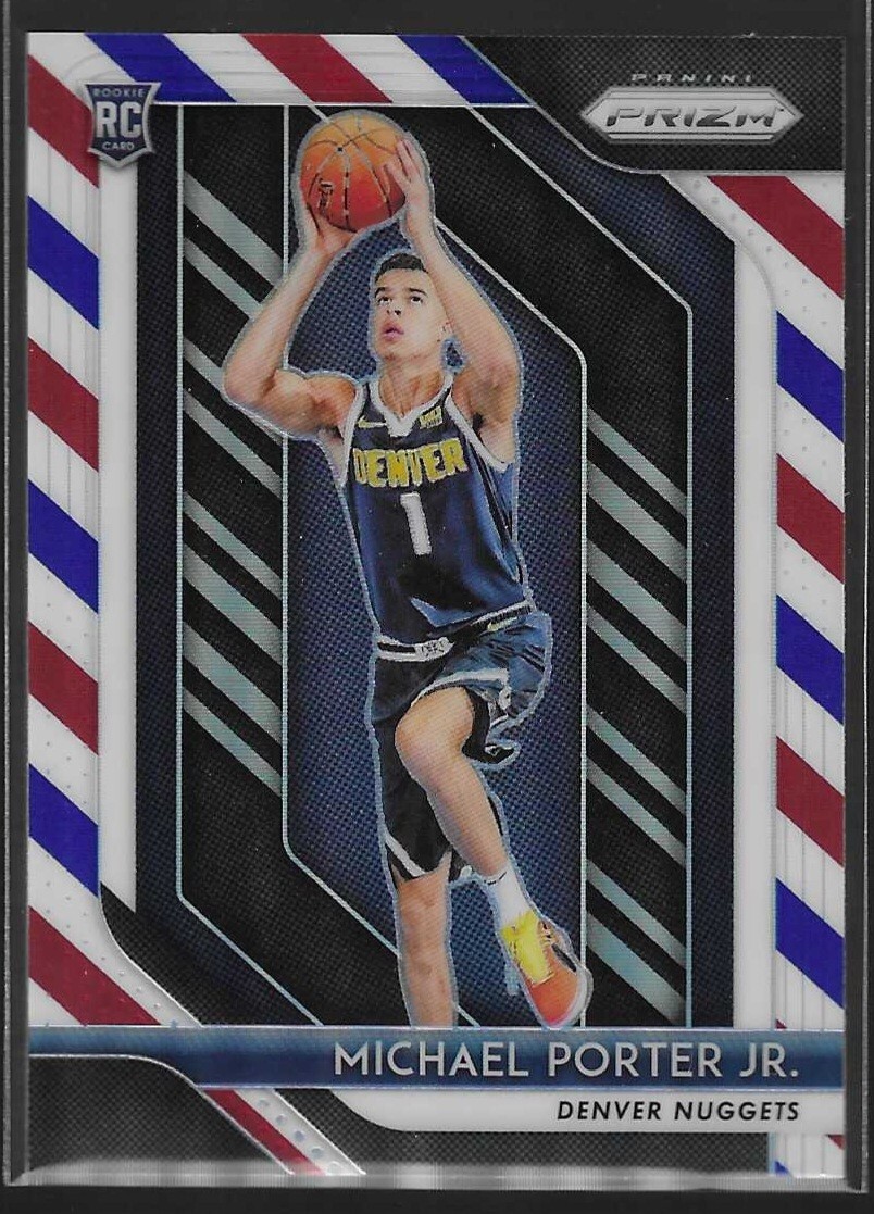 2018-19 Prizm Basketball Michael Porter Jr. Red White Blue Prizm