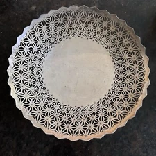 Mappin & Webb Art Deco Silver Plated English Openwork Footed Bowl Circa 1920 10”