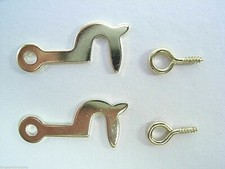 Side Hooks And Eyes 25mm Lid Catch Fastener Door Latch Various Amounts