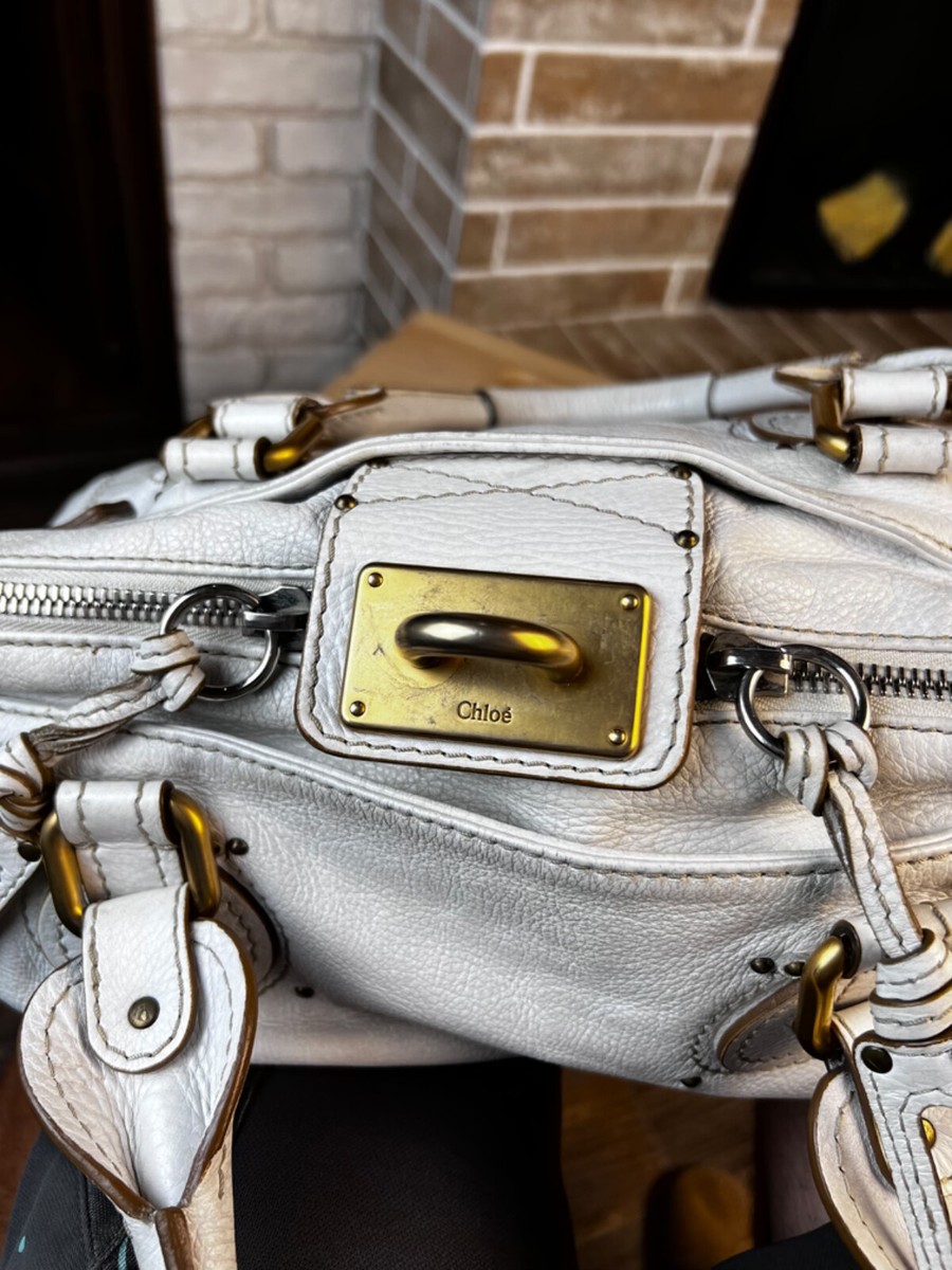 Chloe White Paddington Leather Bag in White Medium | eBay Chloe White Paddington Leather Bag in White Medium | eBay