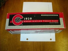 ERTL Coastal 1939 Dodge Airflow Tanker Bank 4th in a Series Diecast 1:38 NiB