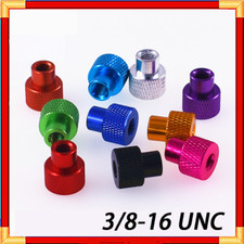 3/8-16 UNC Knurled Thumb Nuts Aluminum Alloy Through Hole Hand Thread Nut Color