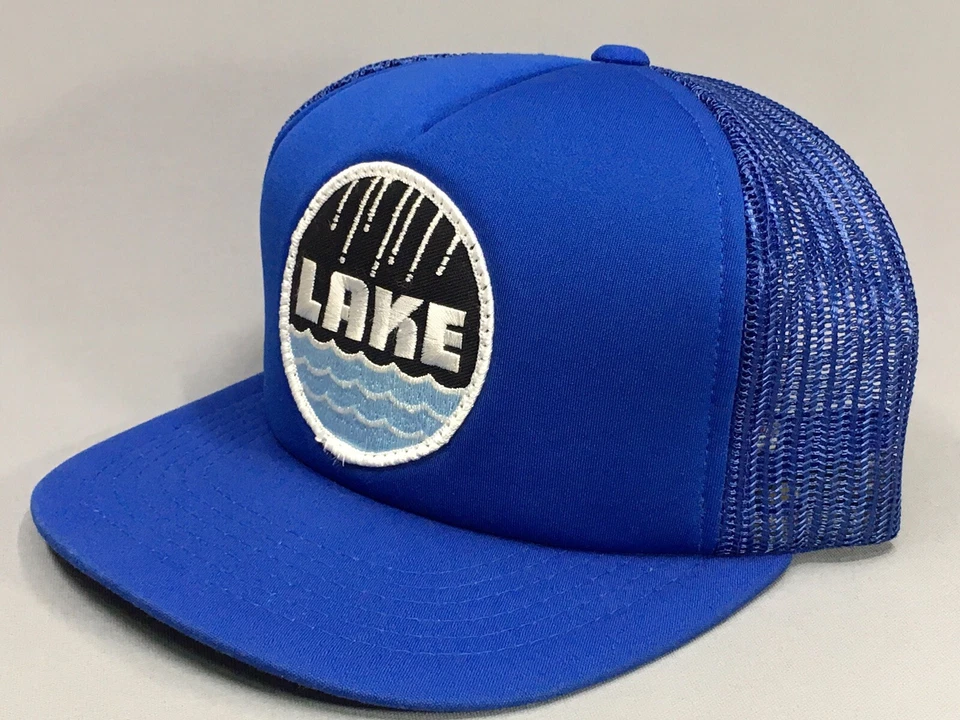 De colección Lake Company Parche Riego Tubería Accesorios Camionero Malla SnapBack Sombrero Gorra Foto 2 de 4