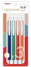 ZEBRA Sarasa Nano 4 Colors 0.3mm Passion Gel Ballpoint Pen Japan