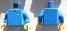 Lego Minifigure - Genuine Lego TORSO Soccer Uniform BLUE