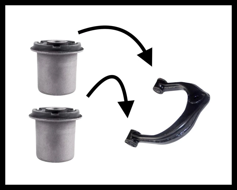 8 bujes de brazo de control delantero inferior y superior para Toyota Tacoma 1995-2004 4x4 Foto 2 de 3