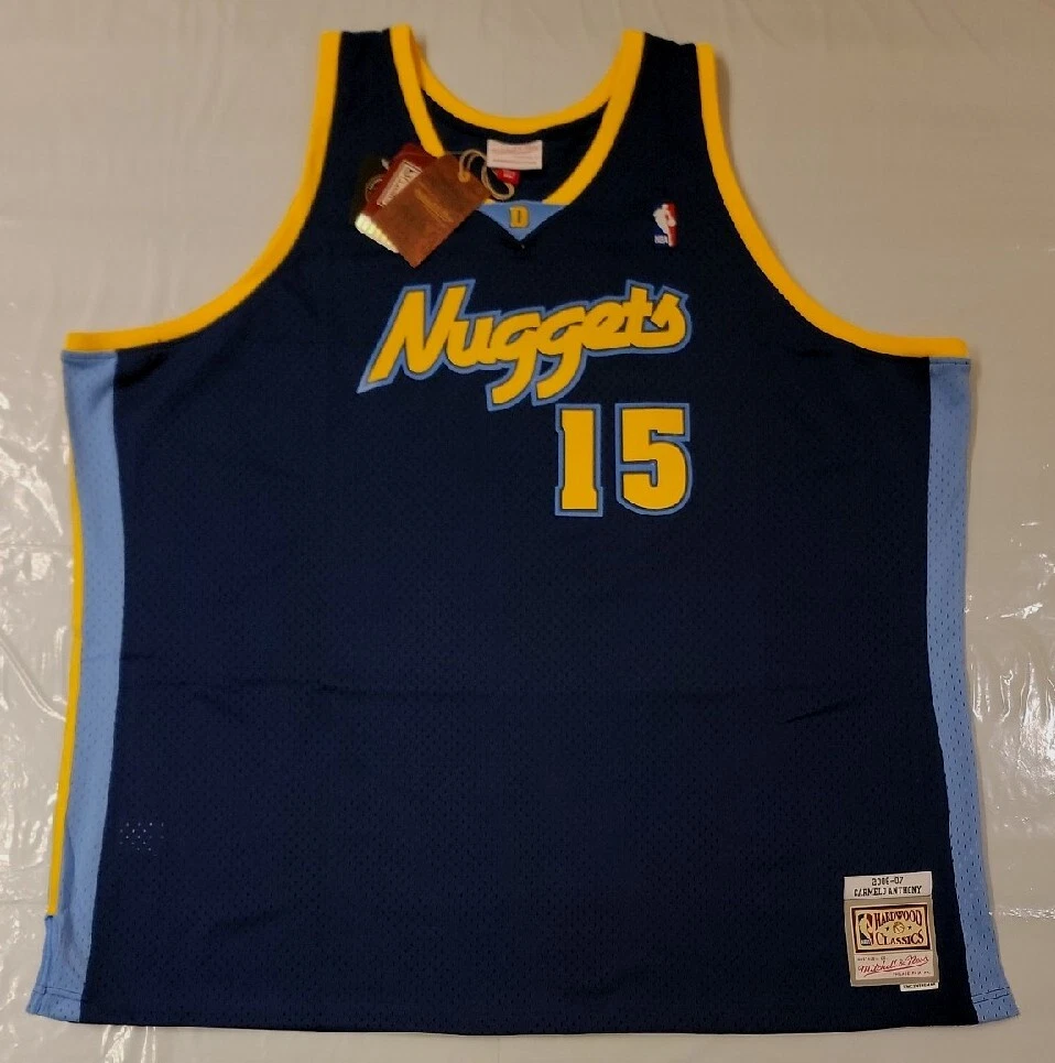 Mitchell & Ness Men's Carmelo Anthony Denver Nuggets Hardwood