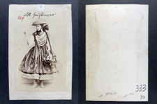 Marie Geistinger Vintage CDV Album Print.Marie "Charlotte Cäcilie" Geistinge