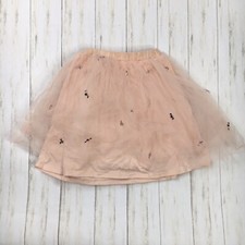 Crewcuts Girls Size 12 Light Pink Tulle Embellished Skirt