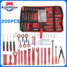 200/SetCar Trim Removal Tool Set Hand Tools Pry Bar Panel Door Interior Clip Kit